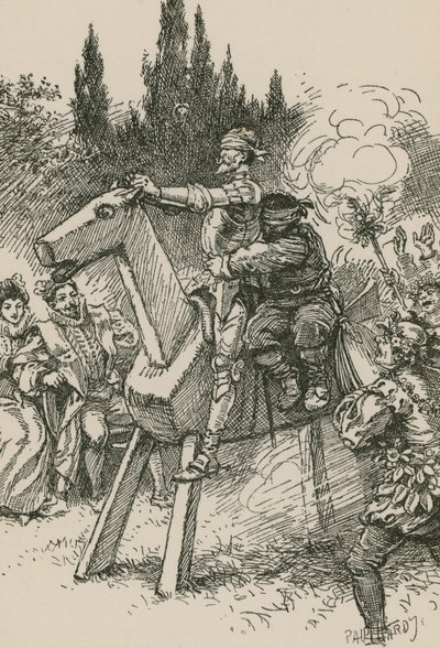 Don Quixote... began to turn the pin by Paul Hardy
