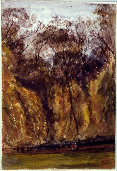 The Elms at Saint-Cloud by Paul Huet
