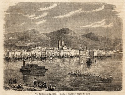 View of Montreal by Paul Huet