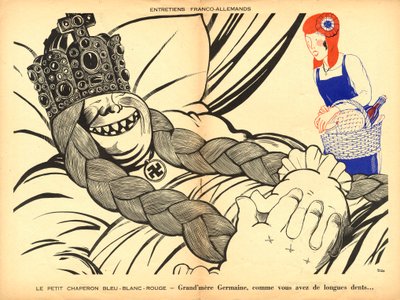 The Temoin, Satirical in Colors by Paul Iribe