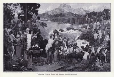 Feast in Honour of Bacchus and Ariadne by Paul Jean Gervais