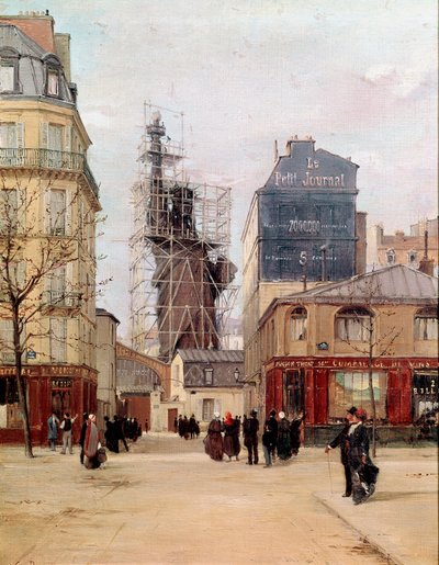 Liberty Enlightening the World. The statue of Liberty made by Frederic Auguste Bartholdi in the Gayet foundry, rue de Chazelles near the Boulevard de Courcelles in Paris before leaving for New York in 1883. by Paul Joseph Victor Dargaud