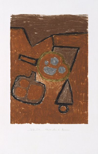 Still Life in Brown by Paul Klee