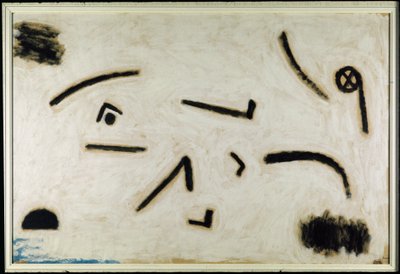 Untitled (Signs on Black Background) by Paul Klee