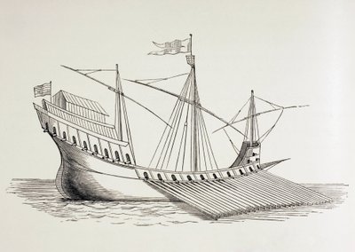 16th Century Galley by Paul Lacroix