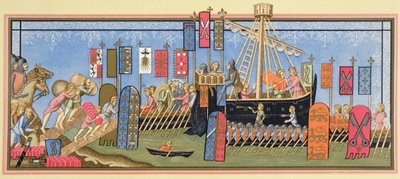 Knights of the Holy Ghost Embarking for the Crusades by Paul Lacroix