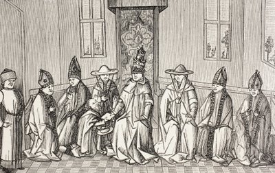 Peter the Hermit Delivering the Message of Simeon to Pope Urban II by Paul Lacroix