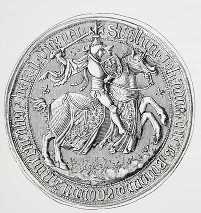 Seal of Jean II, Duke of Burgundy, Count of Nevers and Baron of Donzy by Paul Lacroix