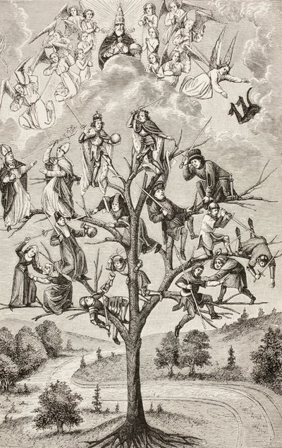 The Tree of Battles (after a 15th century manuscript) by Paul Lacroix