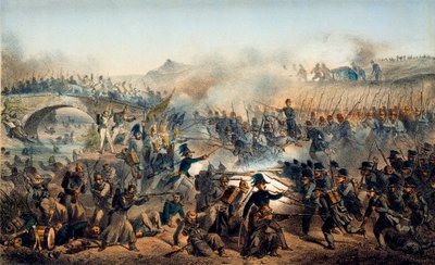 The Battle of the Chernaya River on August 16, 1855 by Paul Levert
