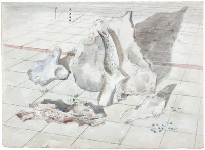 Study for Landscape of Bleached Objects by Paul Nash