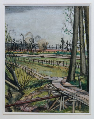 The Ridge, Wytschaete by Paul Nash