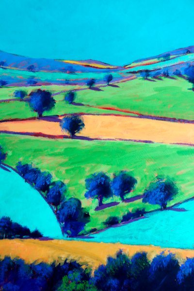 Cotswold Valley #2 (detail), 2024 by Paul Powis