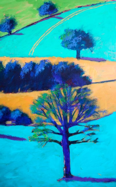 Cotswold Valley #3 (detail), 2024 by Paul Powis