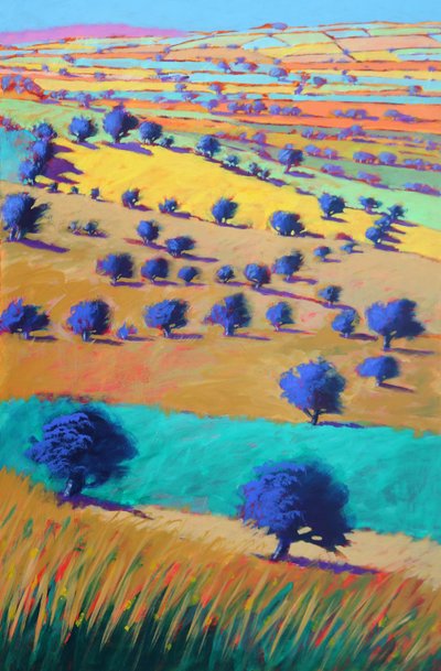 Cotswolds Towards Bredon, 2021 by Paul Powis