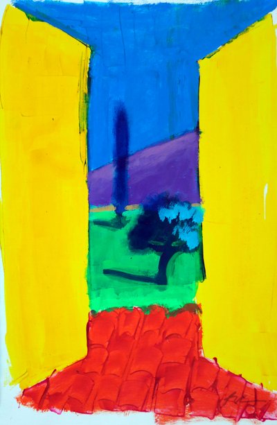 Yellow Shutters 2, 2024 by Paul Powis