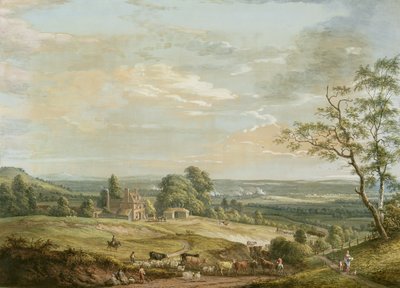 A Distant View of Maidstone, from Lower Bell Inn, Boxley Hill by Paul Sandby