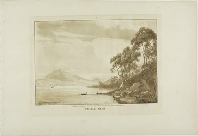 Pimble Meer, plate ten from Twelve Views in Wales by Paul Sandby