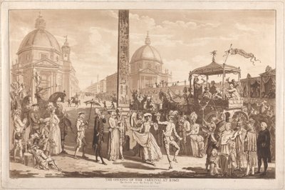 The Opening of the Carnival at Rome by Paul Sandby