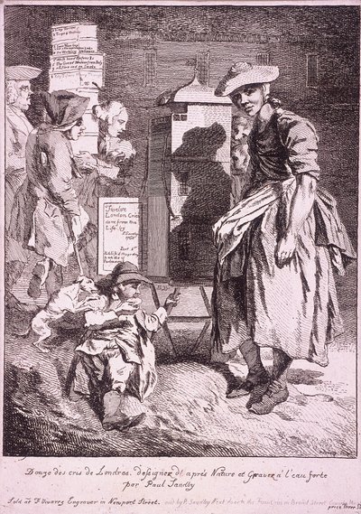Woman with a Raree Show, Cries of London, 1760 by Paul Sandby