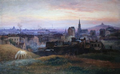 Panoramic view of Paris, seen from Ménilmontant by Paul Schaan
