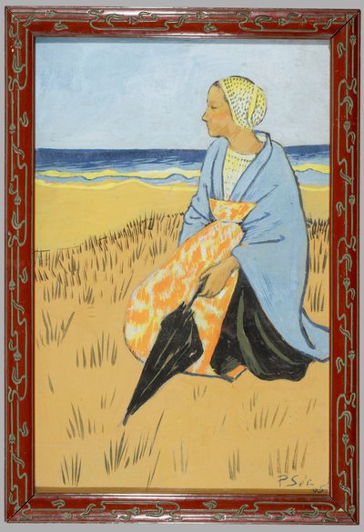 Breton Woman Sitting by the Seashore by Paul Sérusier
