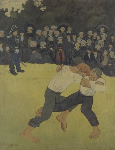 Breton Wrestling by Paul Sérusier
