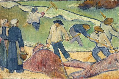 Small Landscape with Tang-Fishermen by Paul Sérusier