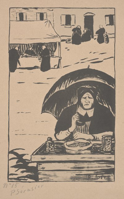 The Candy Seller with an Umbrella by Paul Sérusier