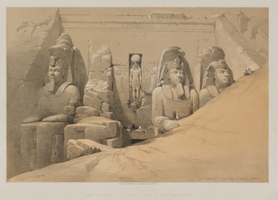 Egypt and Nubia, Volume II: Front Elevation of the Great Temple of Aboo Simbel, Nubia by Paul Signac