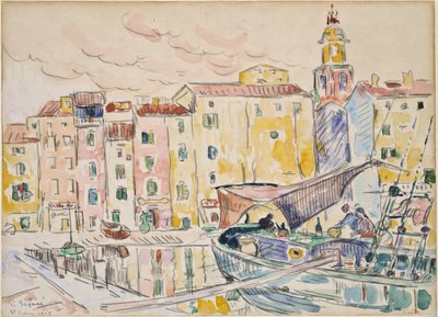 From the Harbor in St. Tropez by Paul Signac