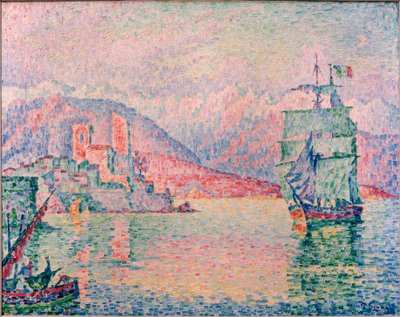 Harbor of Antibes in Evening Light by Paul Signac