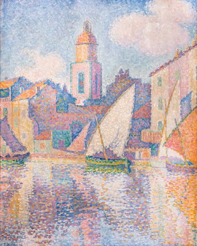 The Bell Tower of Saint-Tropez by Paul Signac