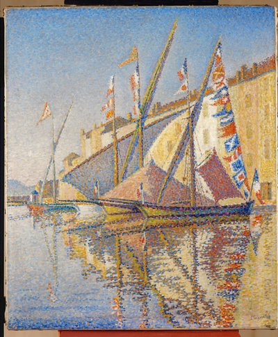 The Port of St. Tropez, France by Paul Signac