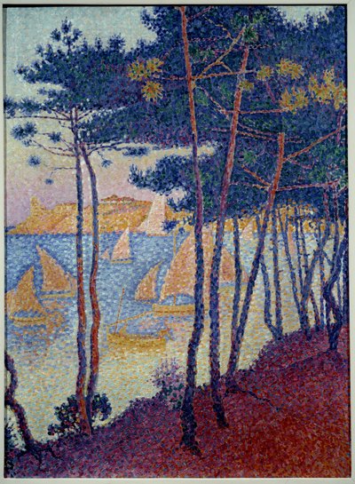 Sails and Pines by Paul Signac