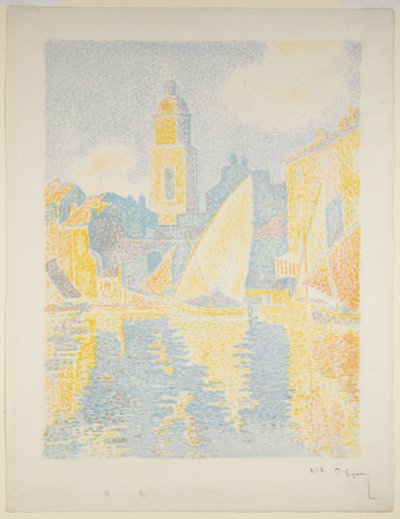 The Port of Saint-Tropez II by Paul Signac