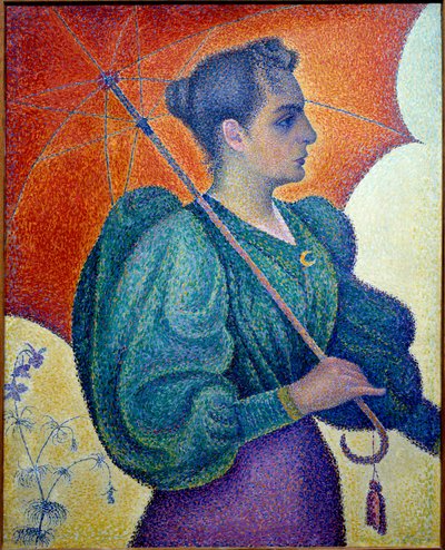 The woman with the umbrella by Paul Signac