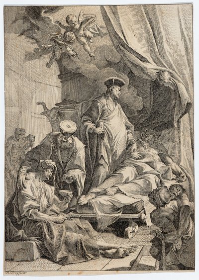 Saints Cosmas and Damian Caring for the Sick by Paul Troger