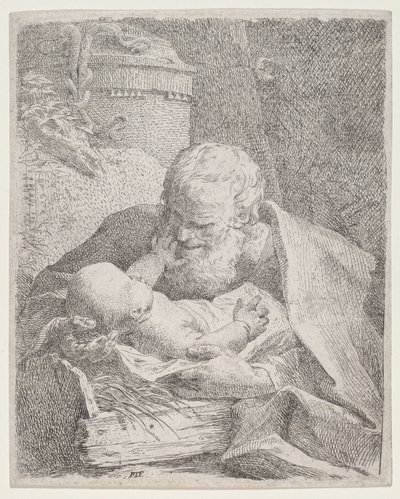 Saint Joseph with the Christ Child by Paul Troger