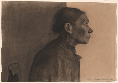Woman in Profile, Turned Right by Paula Modersohn-Becker