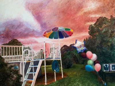Backyard Birthday Sunset by Pauline Wegman | Key and Sea Creative
