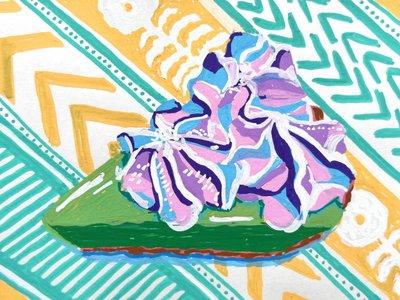 Colorful Dessert Slice by Pauline Wegman | Key and Sea Creative