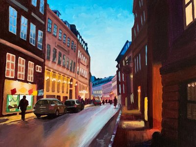 Evening City Glow by Pauline Wegman | Key and Sea Creative