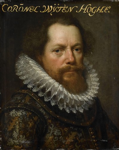 Portrait of Anthonie van Utenhove, Lord van Rijnesteyn, Colonel in the Army and Governor of Ostend by Paulus Moreelse (workshop of)