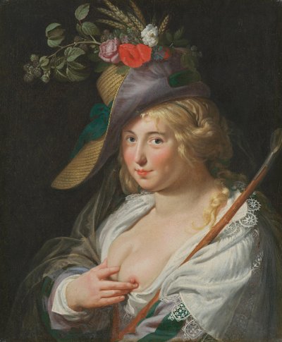 The Blonde Shepherdess by Paulus Moreelse