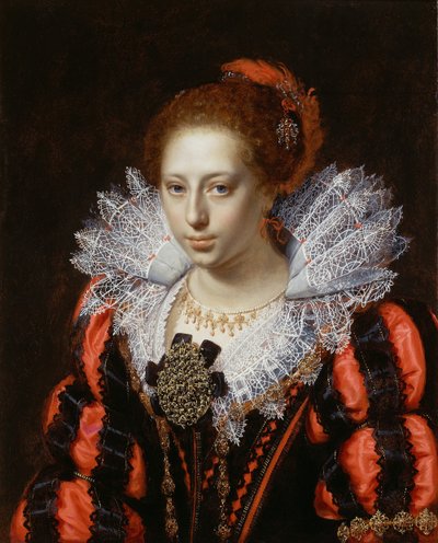 Portrait of a Young Lady by Paulus Moreelse