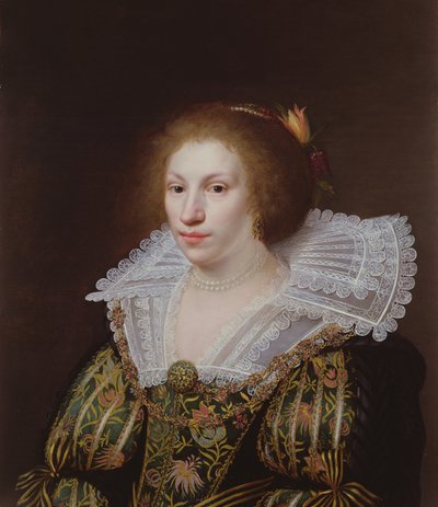 Portrait of a Young Woman by Paulus Moreelse