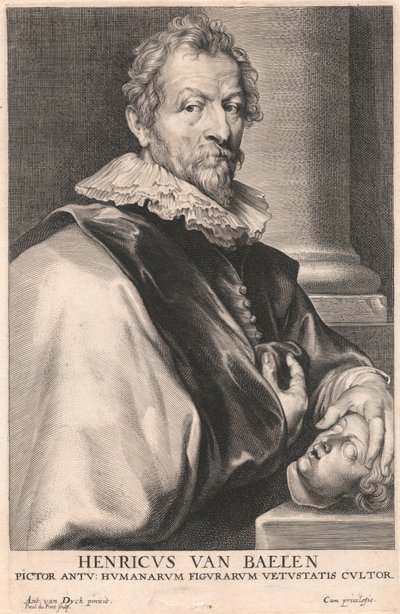 Henricus van Baelen, Pictor Antu; Humanarum Figurum Vetustatis Cultor by Paulus Pontius