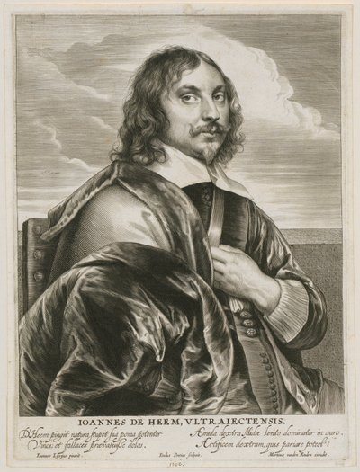 Portrait of Johannes de Heem by Paulus Pontius