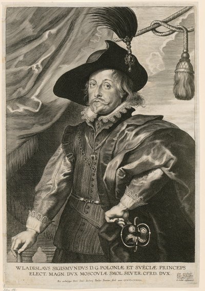 Portrait of Wladislaus IV Vasa, Prince of Poland and Sweden by Paulus Pontius
